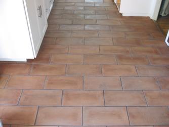 Clean Mexican terra cotta pavers in San Diego