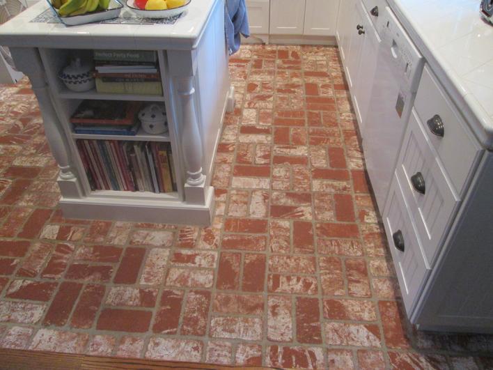 CLEANING & RESEALING BRICK KITCHEN FLOOR COMPANY IN SAN DIEGO AREA